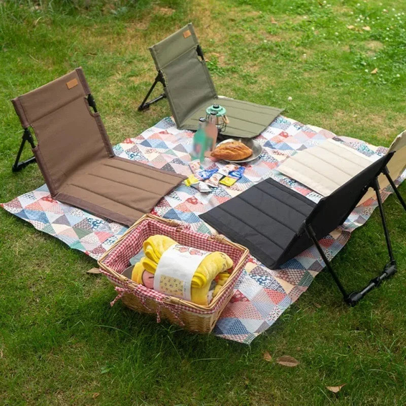 Noxelx TrailLounge Folding Camp Chair with Cushion