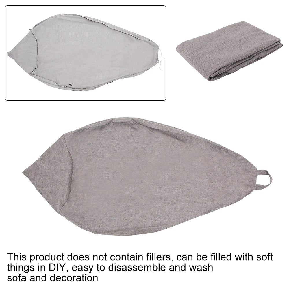 Noxelx SlouchCloud Linen Bean Bag Cover