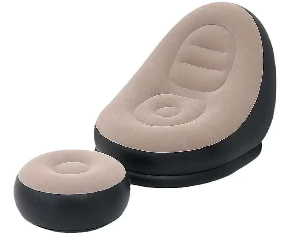 Noxelx AirLounge Inflatable Chaise with Ottoman
