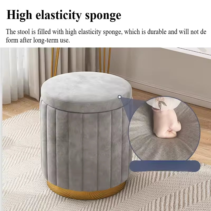 Round Storage Stool
