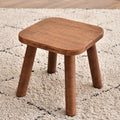 Noxelx WalnutRest Solid Wood Step Stool