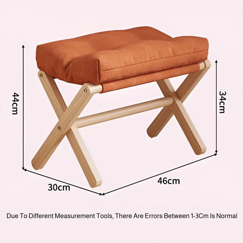 Noxelx TimberStep Solid Wood Entryway Stool