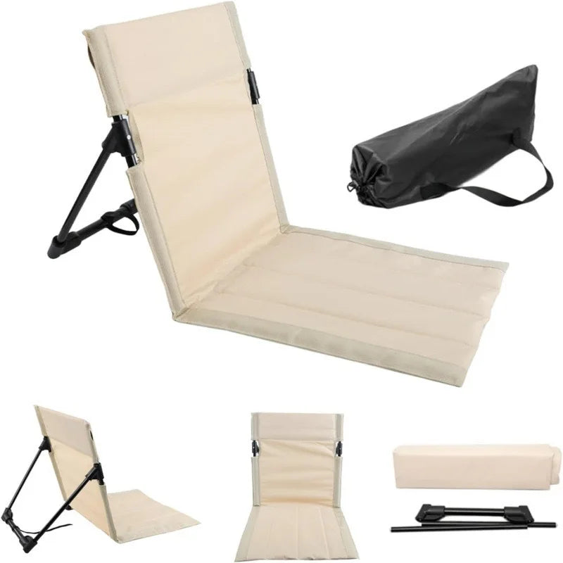 Noxelx TrailLounge Folding Camp Chair with Cushion