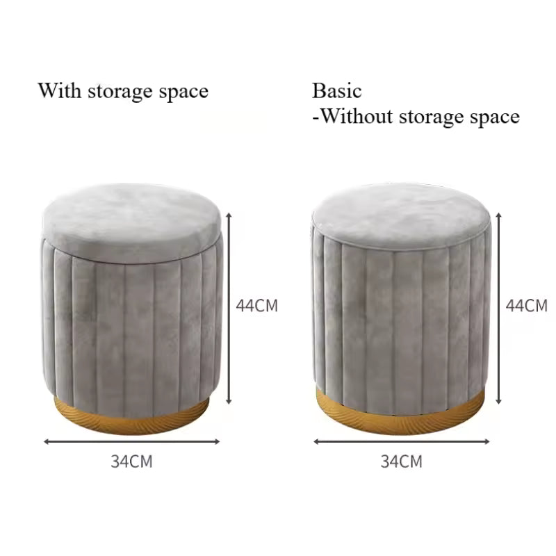 Round Storage Stool
